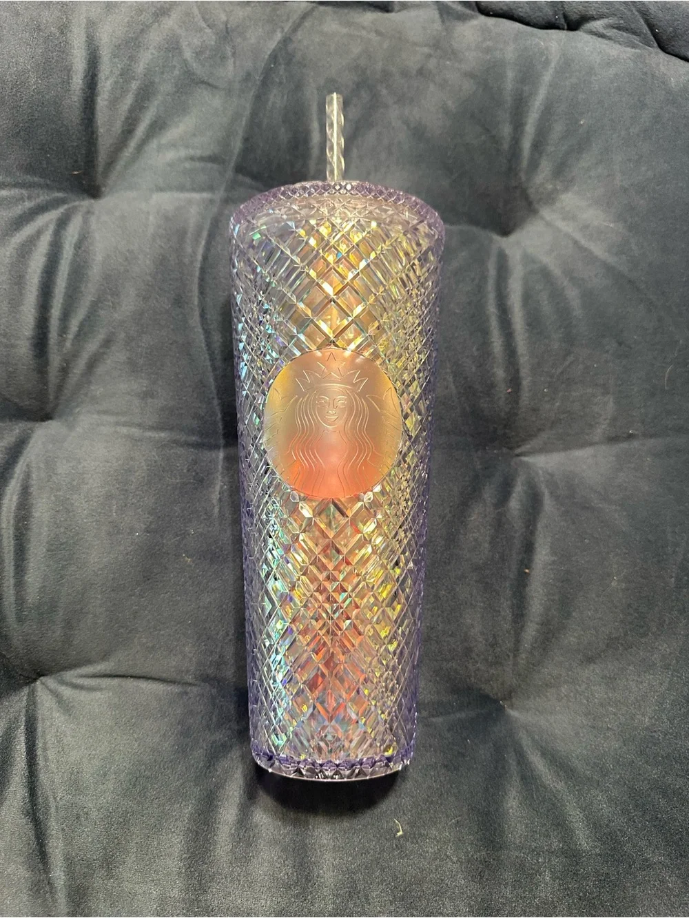 Starbucks Iridescent Diamond Tumbler - Purple & Gold
